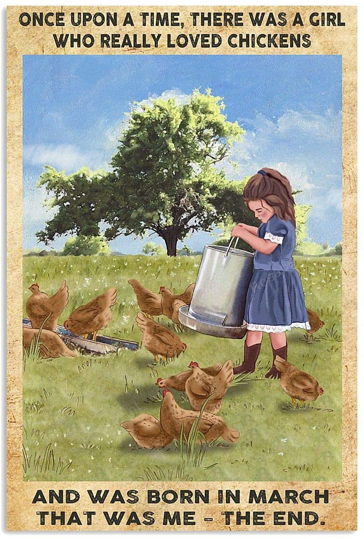 Vintage Girl Feeding Chicken There Painting Canvas Vintage Girl Big Canvas Big Canvas App For Students