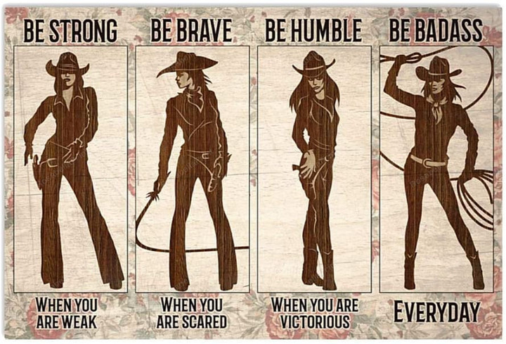 Vintage Cowgirlbe Humble When You Canvas Wall Art Vintage Cowgirlbe Beach Canvas Clean Canvas Boards For Oil Painting