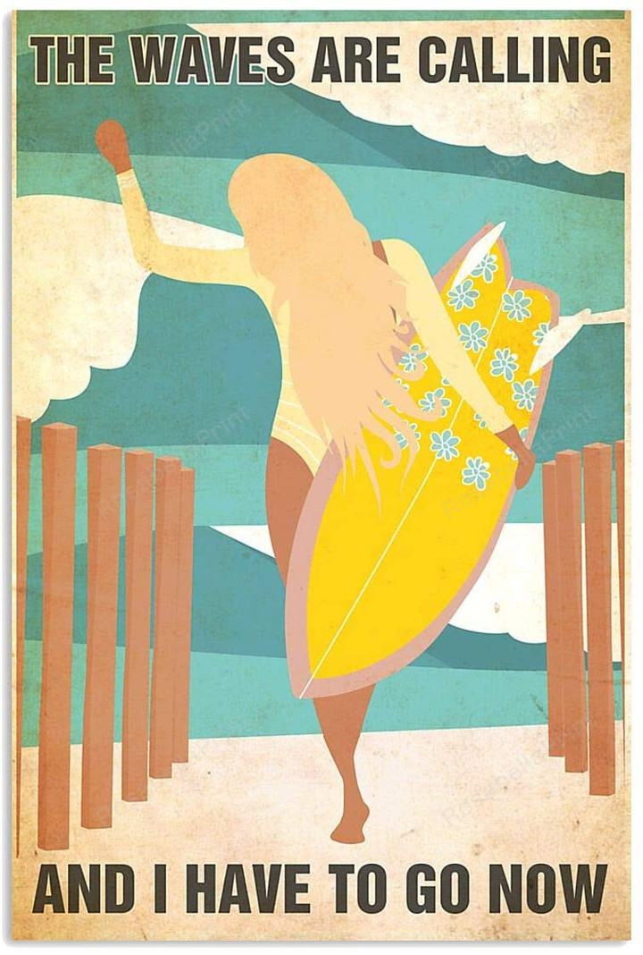 Vintage Girl Surfing The Waves Canvas Art Vintage Girl Bull Skull Canvas Great Canvas Sleeping Bags For Adults