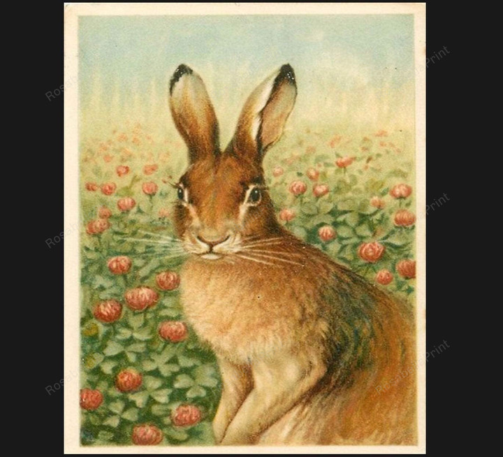 Vintage Hare Hare Retro Wall Canvas Vintage Hare Canvas And Paint Set Shapely Canvas For Painting