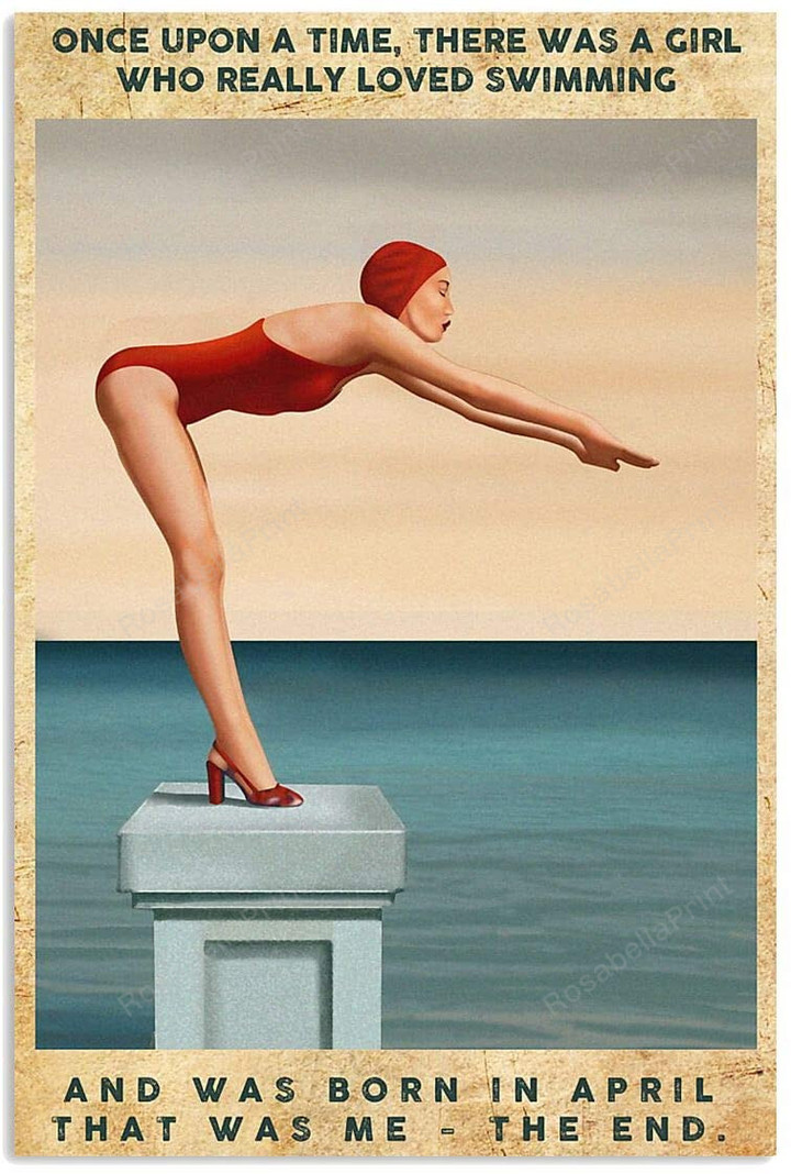 Vintage Girl Wearing Red Bikini Canvas Art Vintage Girl Square Canvas Big Polyester Canvas For Sublimation