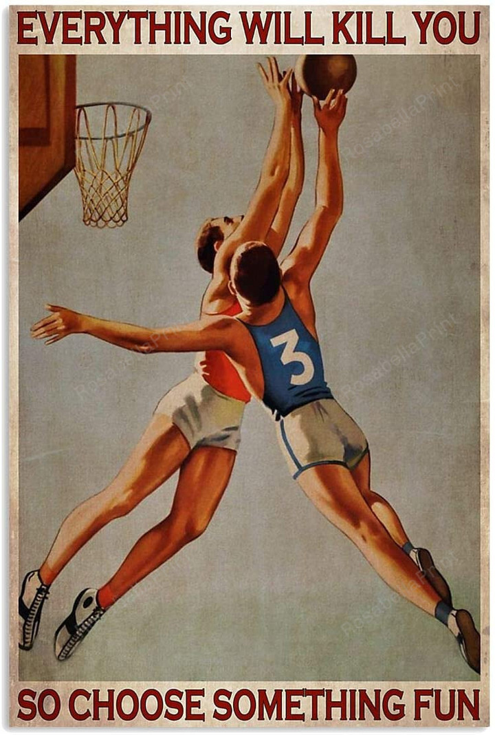 Vintage Man Basketball Choose Something Canvas Wall Art Vintage Man Square Canvas Great Printable Canvas Sheets For Inkjet Printers