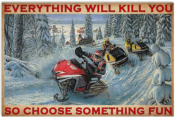 Vintage Snowmobile Racing Everything Will Canvas Wall Art Vintage Snowmobile Canvas Bella Canvas Tshirts Clean Double Primed Canvas For Oil Paints