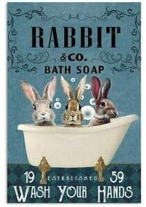 Vintage Rabbit Art Canvass Frameless Canvas Wall Art Vintage Rabbit Canvas Cosmetic Great Printable Canvas Sheets For Inkjet Printers