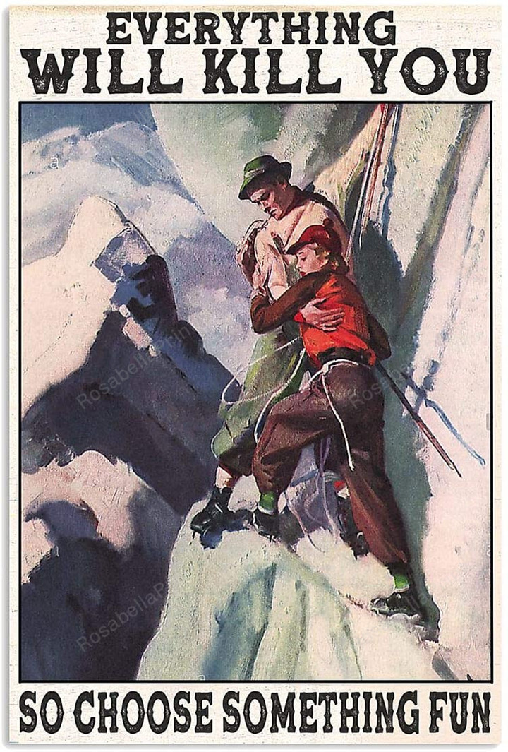 Vintage Moutaineering Couple Everything Will Canvas Wall Art Vintage Moutaineering Canvas Boards Gorgeous Canvas Sleeping Bags For Adults