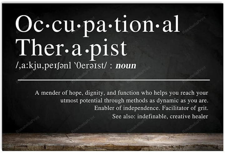 Vintage Occupational Therapist Definition Canvas Canvas Wall Art Vintage Occupational Canvas Boads Cute Rectangle Canvas For Painting