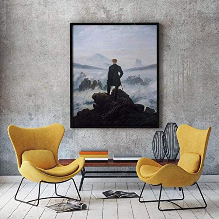 Wanderer Above The Sea Of Canvas Wanderer Above Painters Canvas Large Small Frame For Canvas