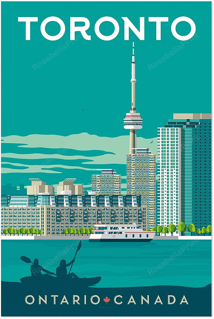 Visit To Toronto Ontario Travel Canvas Wall Art Visit To Painters Canvas Wonderful Canvas Sets For Painting