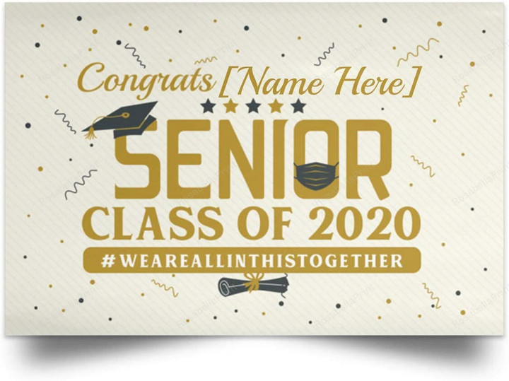 Wall Art Personalized Congrats Senior Painting Canvas Wall Art Canvases Canvas Nice Empty Canvas For Painting
