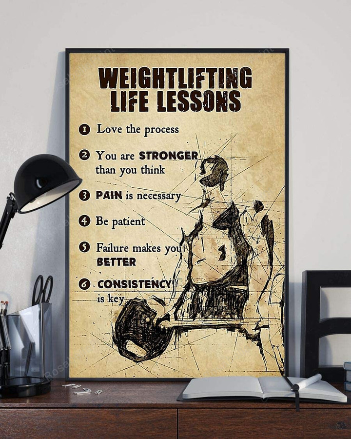 Weightlifting Life Lessons Fitness Canvas Canvas Weightlifting Life Big World Map Canvas Plain Canvas For Drawing
