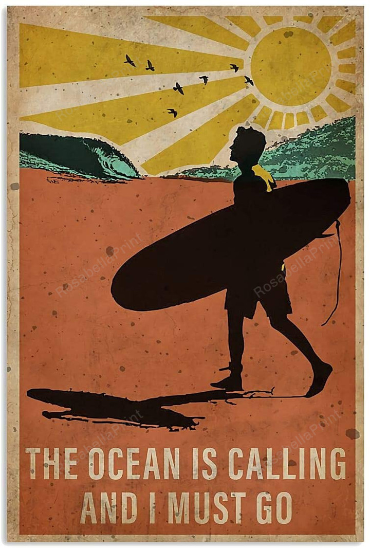 Vintage Surfing The Ocean Is Canvas Wall Art Vintage Surfing Gesso Canvas Primer Tiny Canvas Boards For Painting