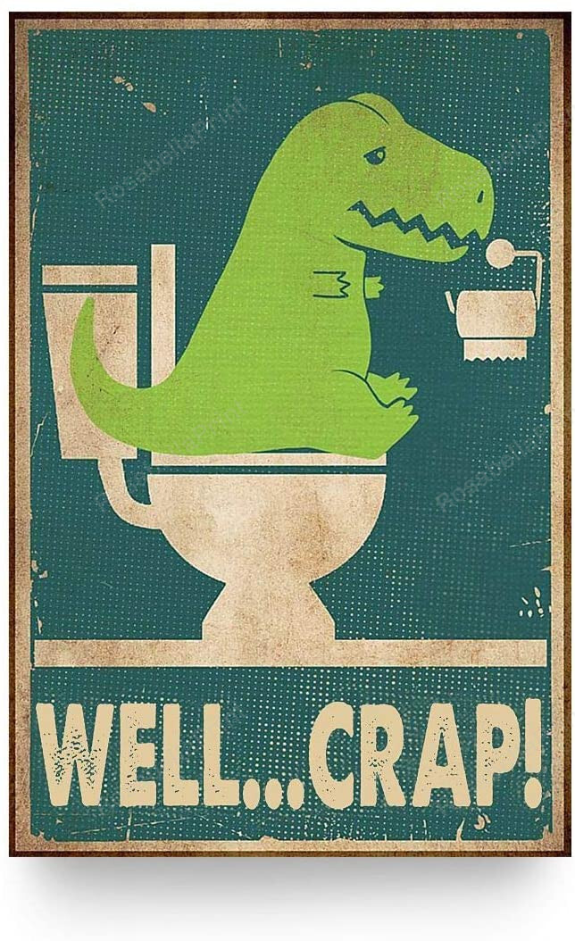 Well Crap Funny Dinosaur Painting Canvas Well Crap Canvas Wall Art India Huge Polyester Canvas For Sublimation