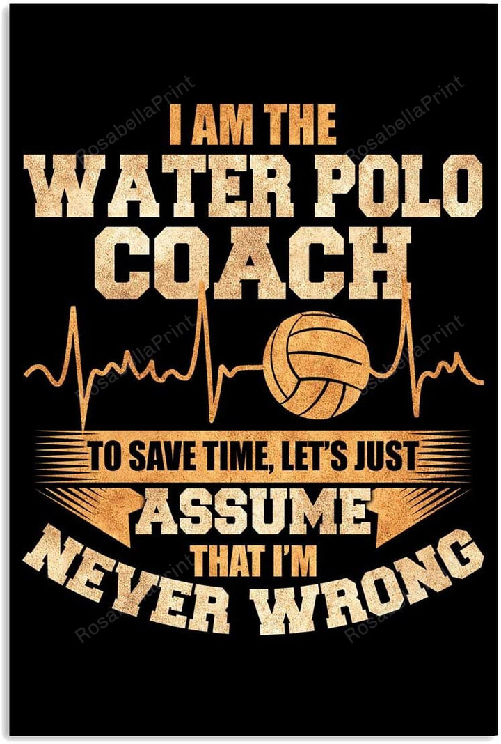 Vintage The Water Polo Coach Canvas Wall Art Vintage The Canvas Half Chaps Funny Canvas Duffle Bags For Men