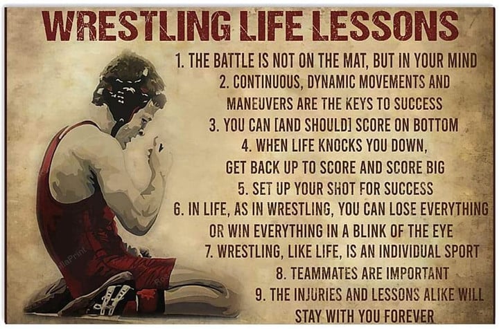 Wrestling Life Lessons Canvas Print Canvas Art Wrestling Life Map Canvas Painting Nice Canvas Sleeping Bags For Adults