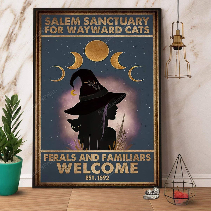 Witch And Moon Salem Sanctuary Canvas Witch And So Danca Canvas Ballet Shoes Clean Canvas Sheets For Painting