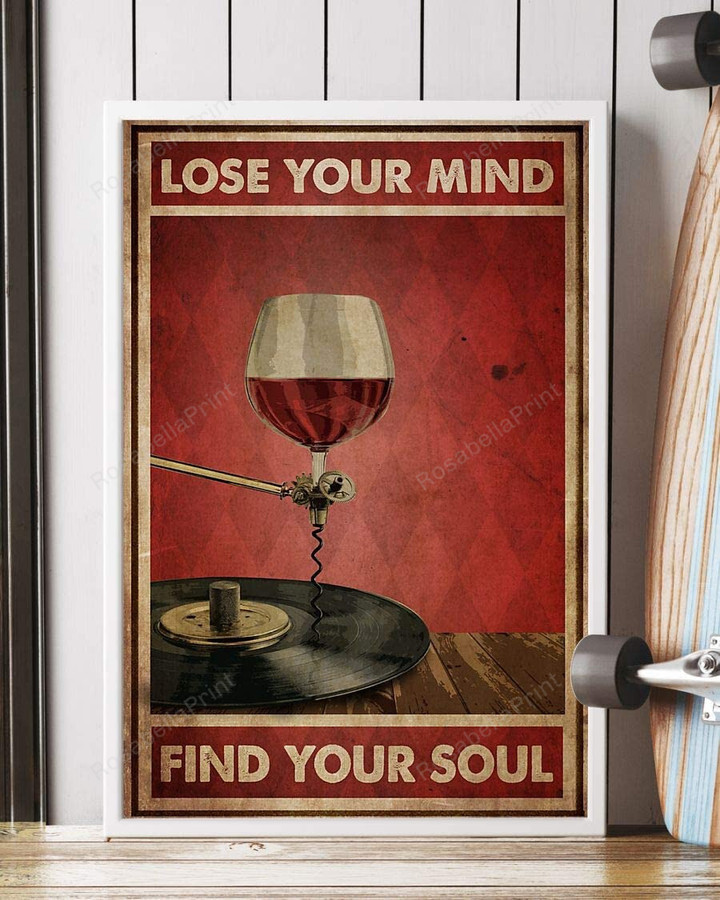 Wine And Vinyl Disk Lose Canvas Wine And Heavy Canvas Shoulder Bag Shapely Plaster For Canvas Painting