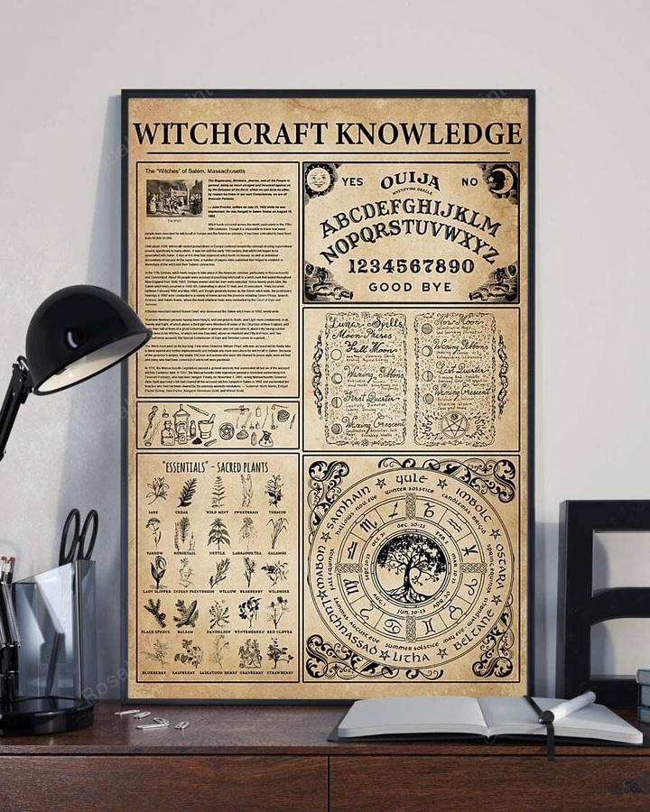 Witchcraft Knowledge Painting Canvas Witchcraft Knowledge Artest Canvas Clean Canvas Boards For Oil Painting