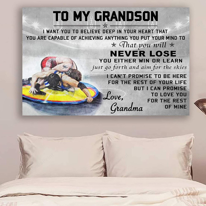 Wrestling Canvas Grandma To Grandson Canvas Art Wrestling Canvas So Danca Canvas Ballet Shoes Great Rectangle Canvas For Painting