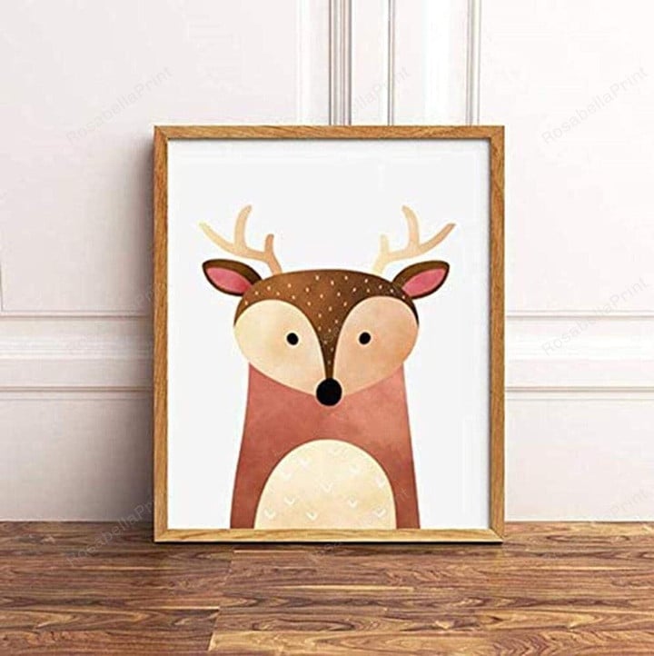 Woodlands Nursery Decor Funny Present Painting Canvas Woodlands Nursery Painters Canvas Cool Polyester Canvas For Sublimation