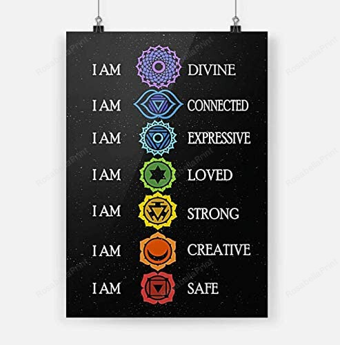 Yoga I Am Divine I Painting Canvas Yoga I Canvas Cosmetic Nice Painting Canvas For Kids