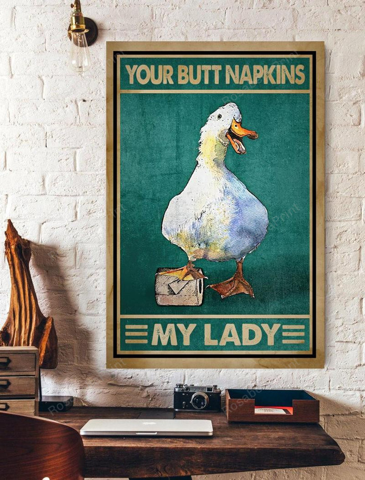 Your Butt Napkins My Lady Canvas Art Your Butt Framed Canvas Fun Printable Canvas Sheets For Inkjet Printers