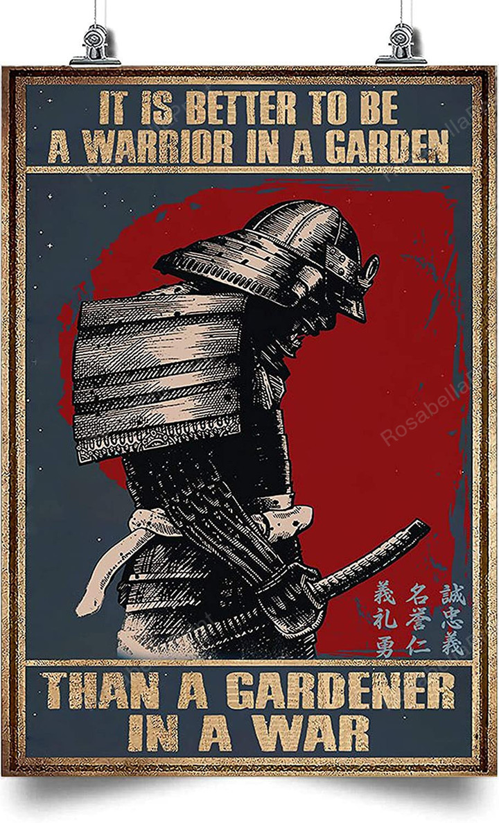 Zart Samurai Vertical Canvas It Canvas Art Zart Samurai English Canvas Wall Art Beautiful Canvas Boards For Painting 24 X 36