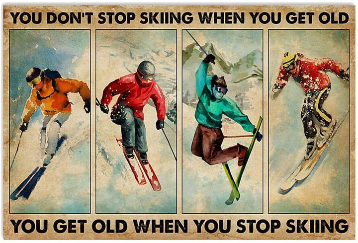 You Dont Stop Skiing When Canvas Wall Art You Dont Small Canvas Drawstring Bags Puny Canvas Panels For Kids