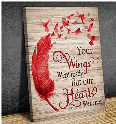 Your Wings Were Ready Cardinal Canvas Wall Art Your Wings Canvas Cross Body Great Canvas For Acrylic Painting