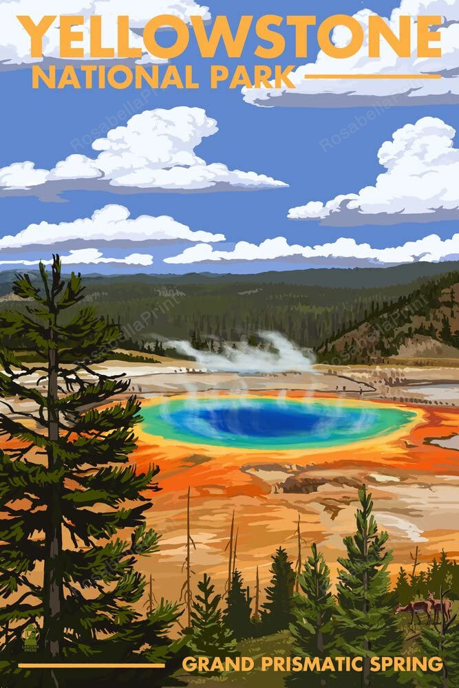 Yellowstone National Park Wyoming Grand Canvas Yellowstone National Canvas Patio Covering Huge Canvas App For Students
