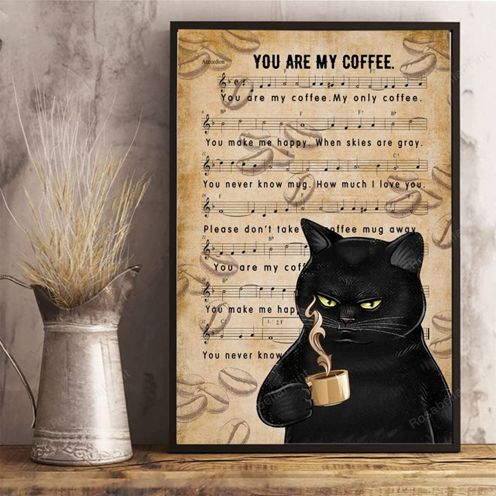 You Are My Coffee Black Canvas Art You Are Canvas Board Large Wonderful Paint Markers For Canvas