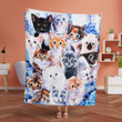 Cat Fleece blanket 1