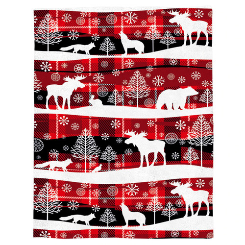 Christmas Winter Animals Blankets