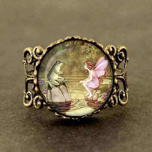 Vintage Fairy Frog Ring