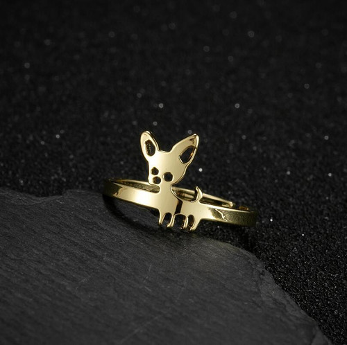 Lovely Chihuahua Finger Rings