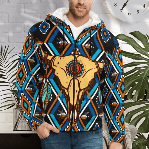 Native AOP fleece zipper hoodie 2