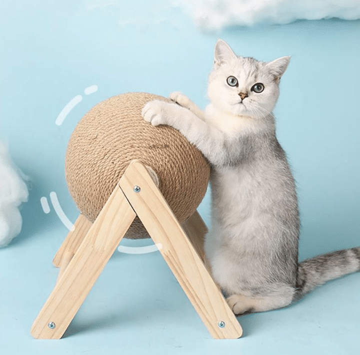 Sisal Rope Cat Scratcher Ball Toy