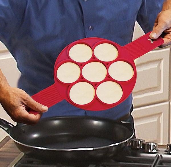 Pancaker™ Nonstick Pancake Ring in Red