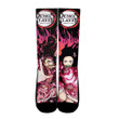 Nezuko Blood Demon Art Demon Slayer Flames Style Otaku Socks GA2311