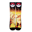 Arcanine Pokemon Flames Style Otaku Socks GA2311