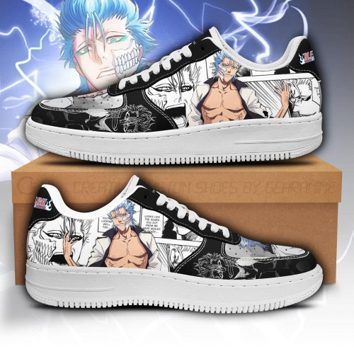 Grimmjow Sneakers Bleach Anime Shoes Fan Gift Idea PT05 GG2810