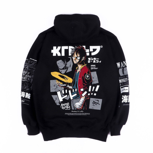 Anime Rumble Pullover Hoodie - Monkey D. Luffy