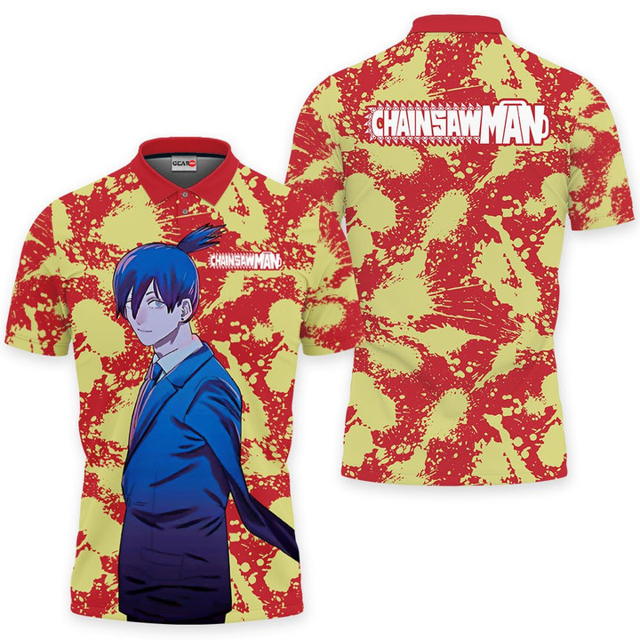 Aki Hayakawa Polo Shirts Custom Chainsaw Man Anime GO0310