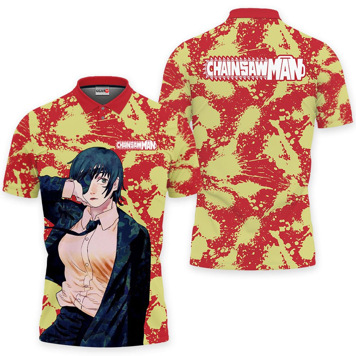 Himeno Polo Shirts Custom Chainsaw Man Anime GO0310