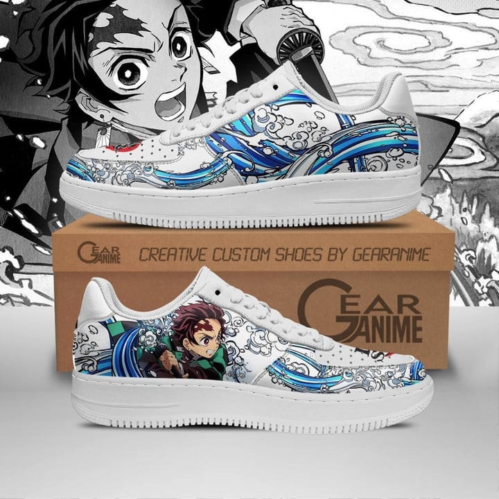 Tanjiro Water Air Sneakers Custom Anime Demon Slayer Shoes For Fans GG2810