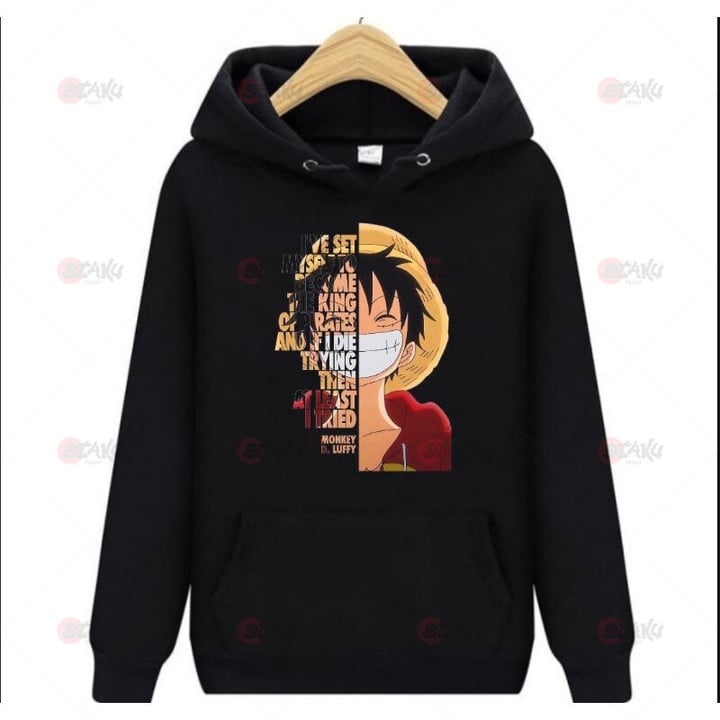 Hoodie Anime One Piece Luffy Smile Ready