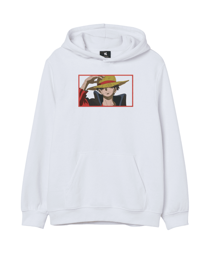 Luffy Eyes Covered LA1111 T-shirt / White / XS Official ONE PIECE Merch