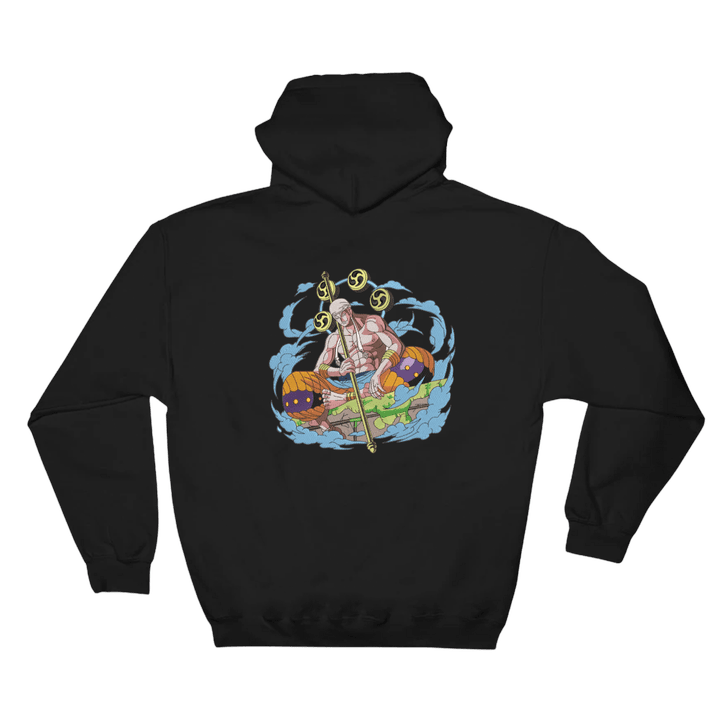 Mr. Lightning Hoodie - BACK Embroidery SMALL / BLACK Official Hoodies Merch