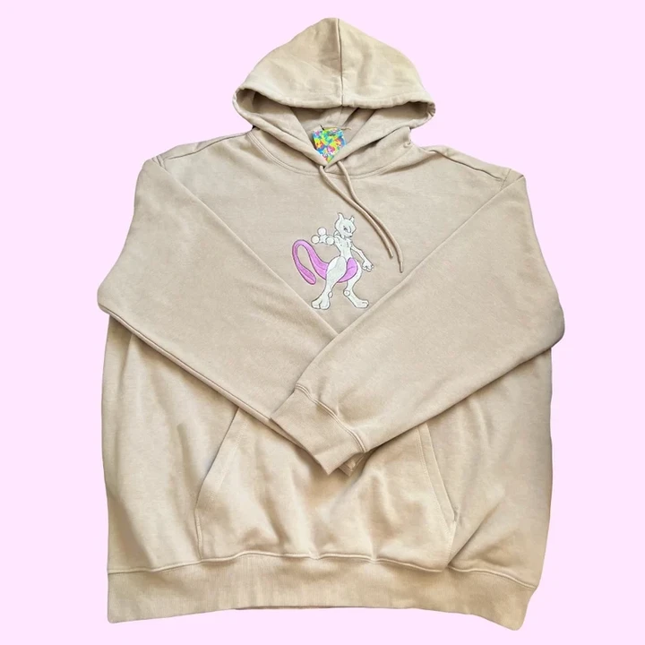 Pokemon Mewtwo Embroidered Hoodie