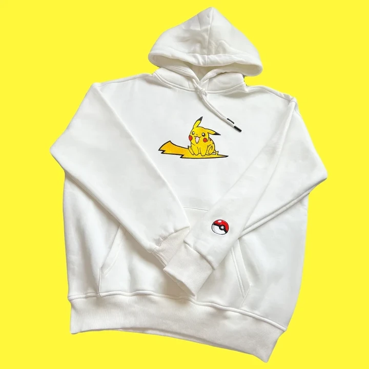 Pokemon Pikachu Embroidered Hoodie