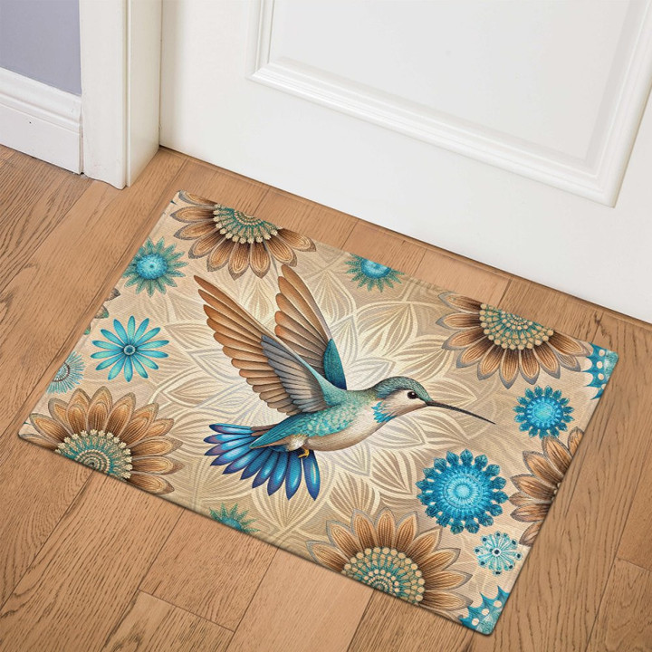 Hummingbird Door Mat – Non-Slip Rug for Indoor Outdoor Use